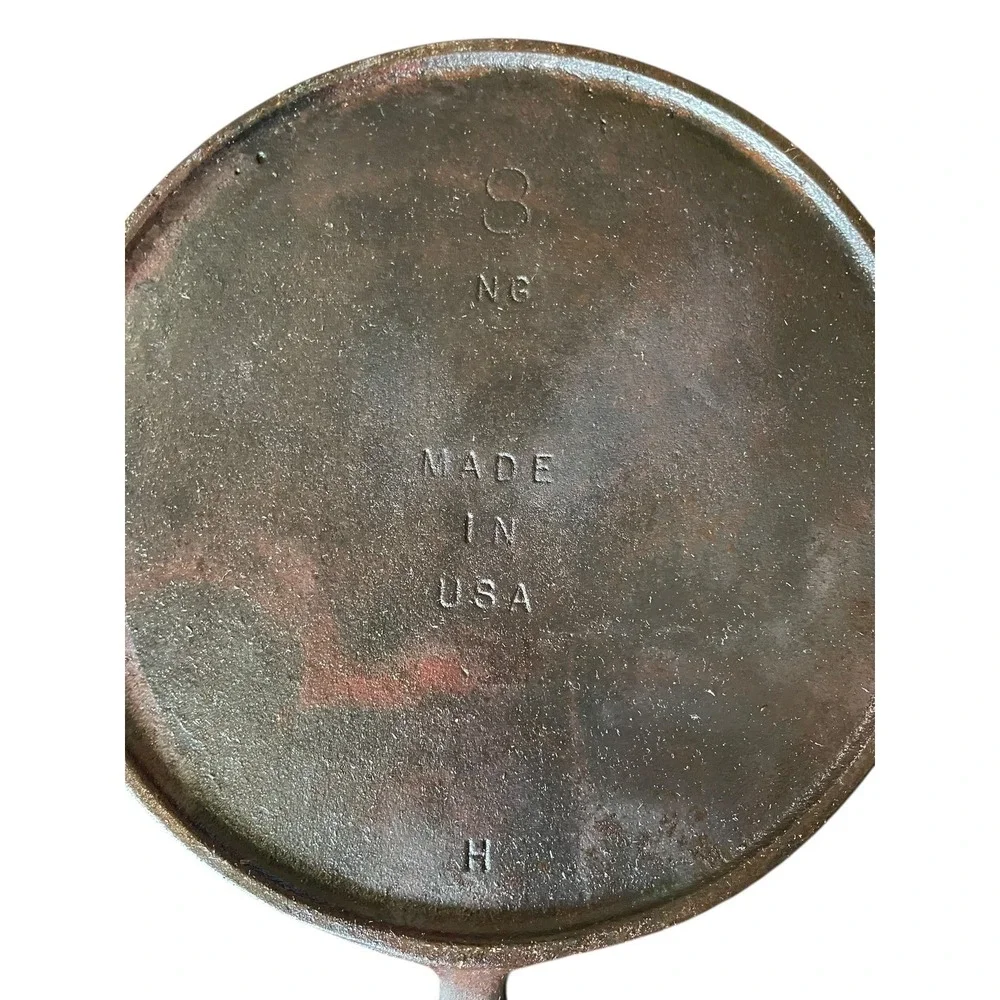 Vintage‎ 1960's Lodge USA Cast Iron #8 NG Griddle